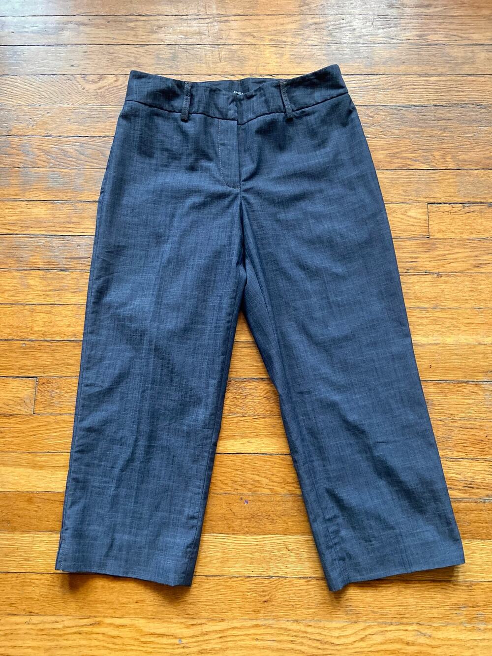 RAFAELLA Gray Lightweight Crop Pants sz 6
